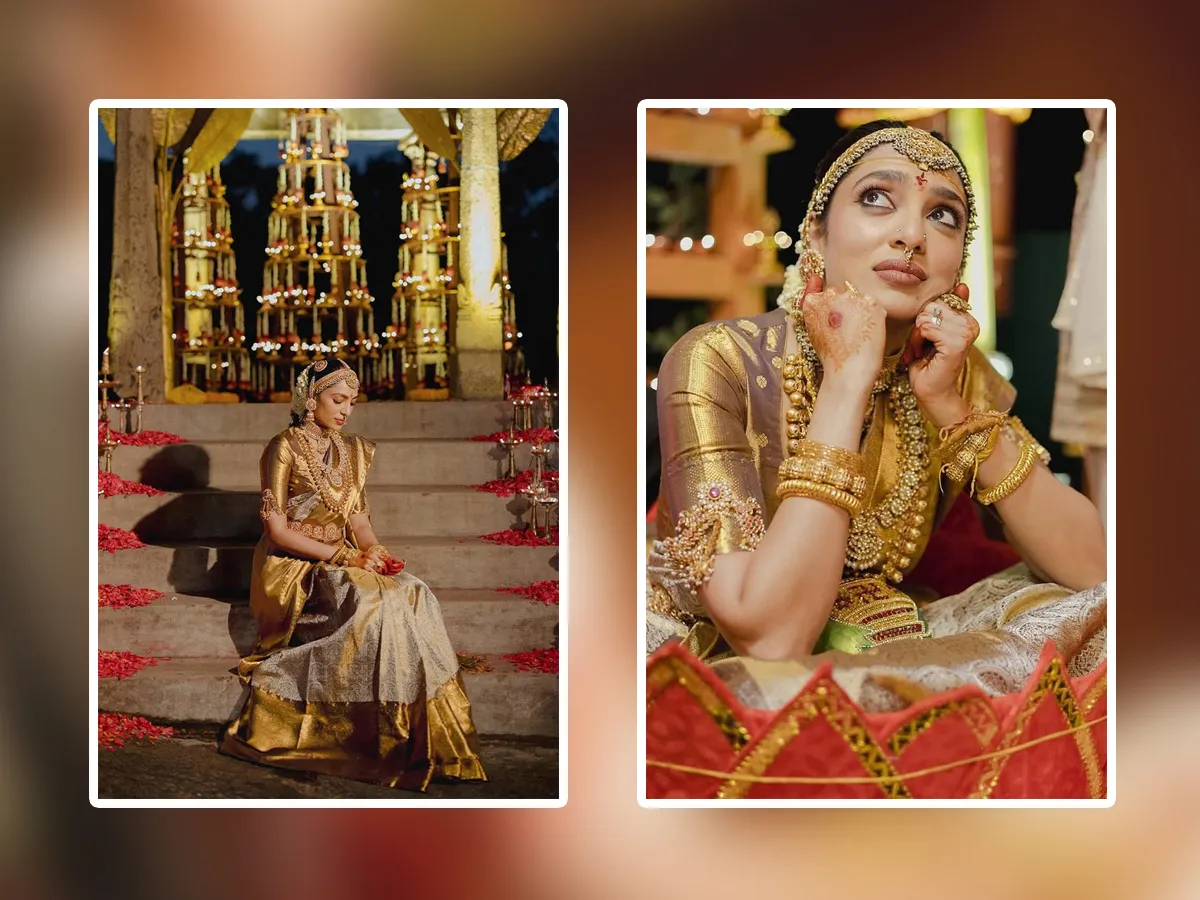 Actress Sobhita Dhulipala Gorgeous Wedding Charm Photos Viral