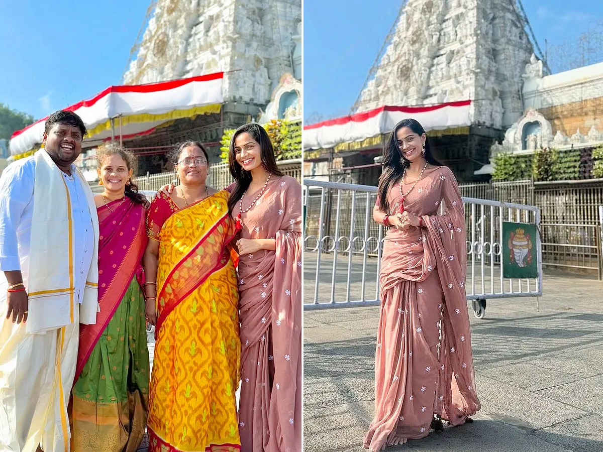 Shobha Shetty And Tasty Teja Visit Tirumala Photos