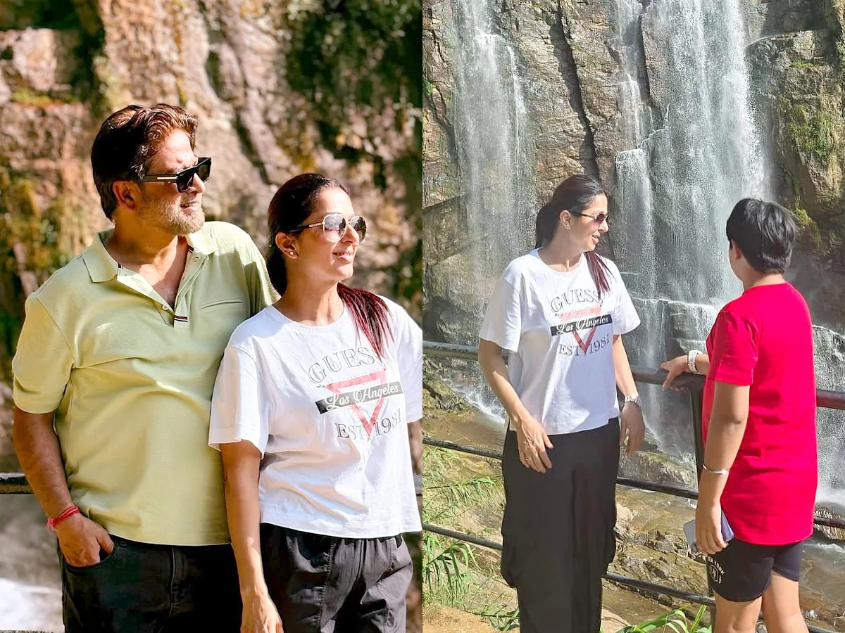 Actress Bhumika Enjoyig Vacation With Family in Srilanka Photos