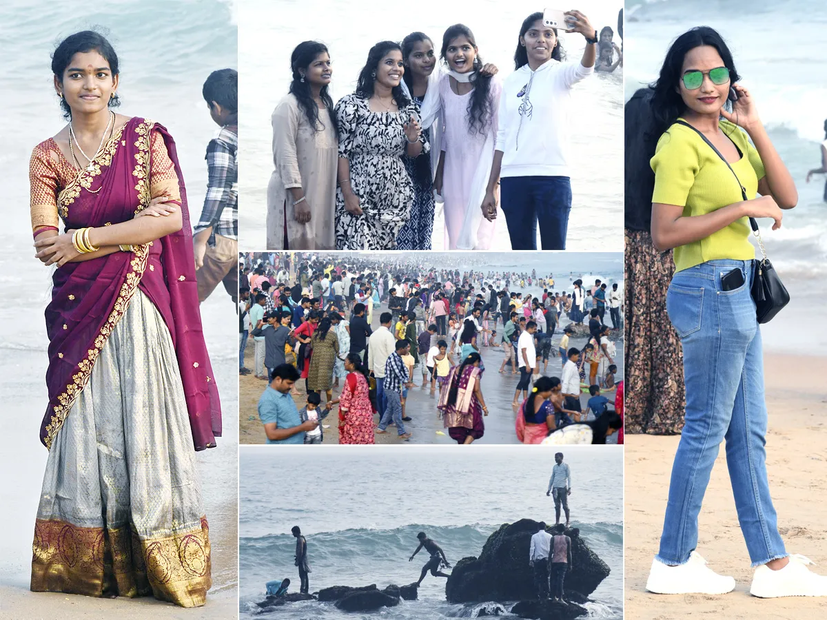 New year 2025 Celebrations at Visakhapatnam Beach