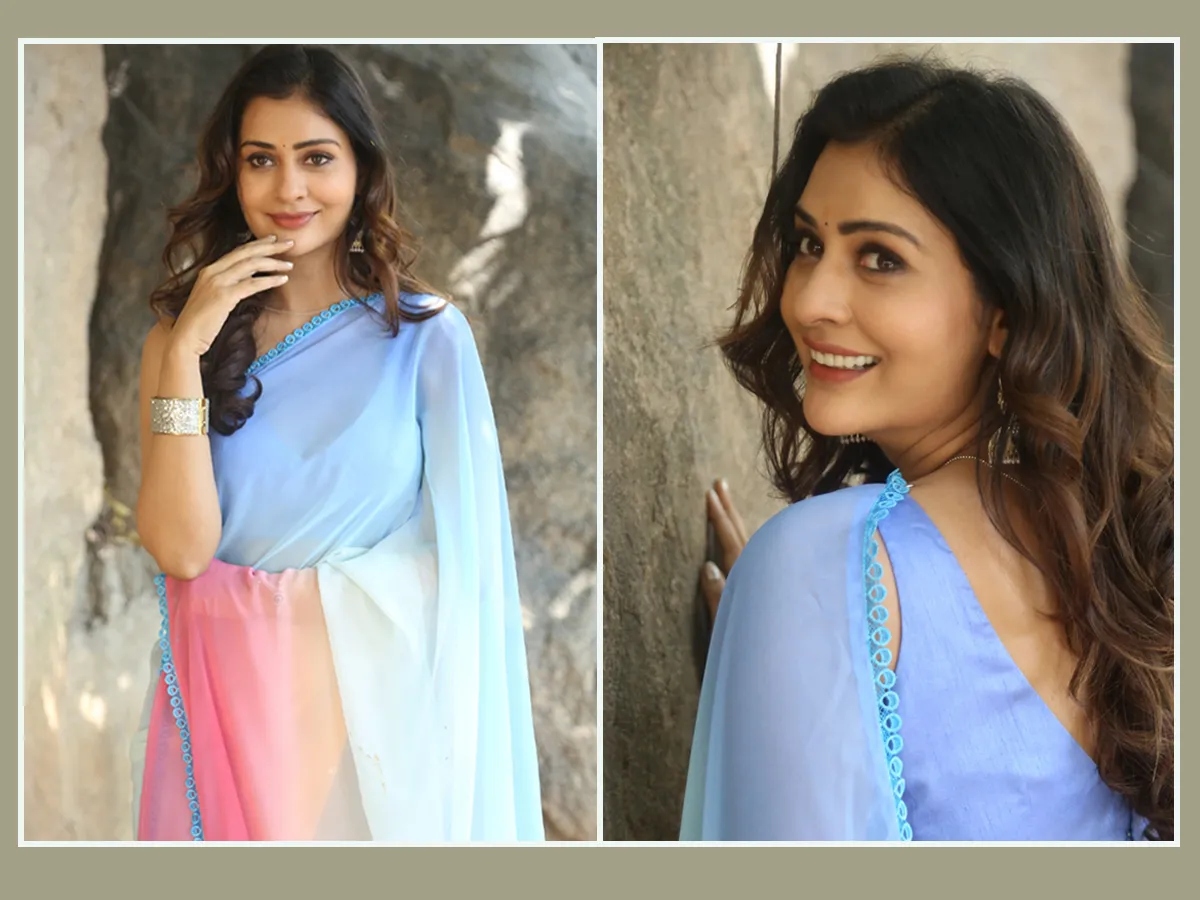 Payal Raj In Decent Saree Look Photos