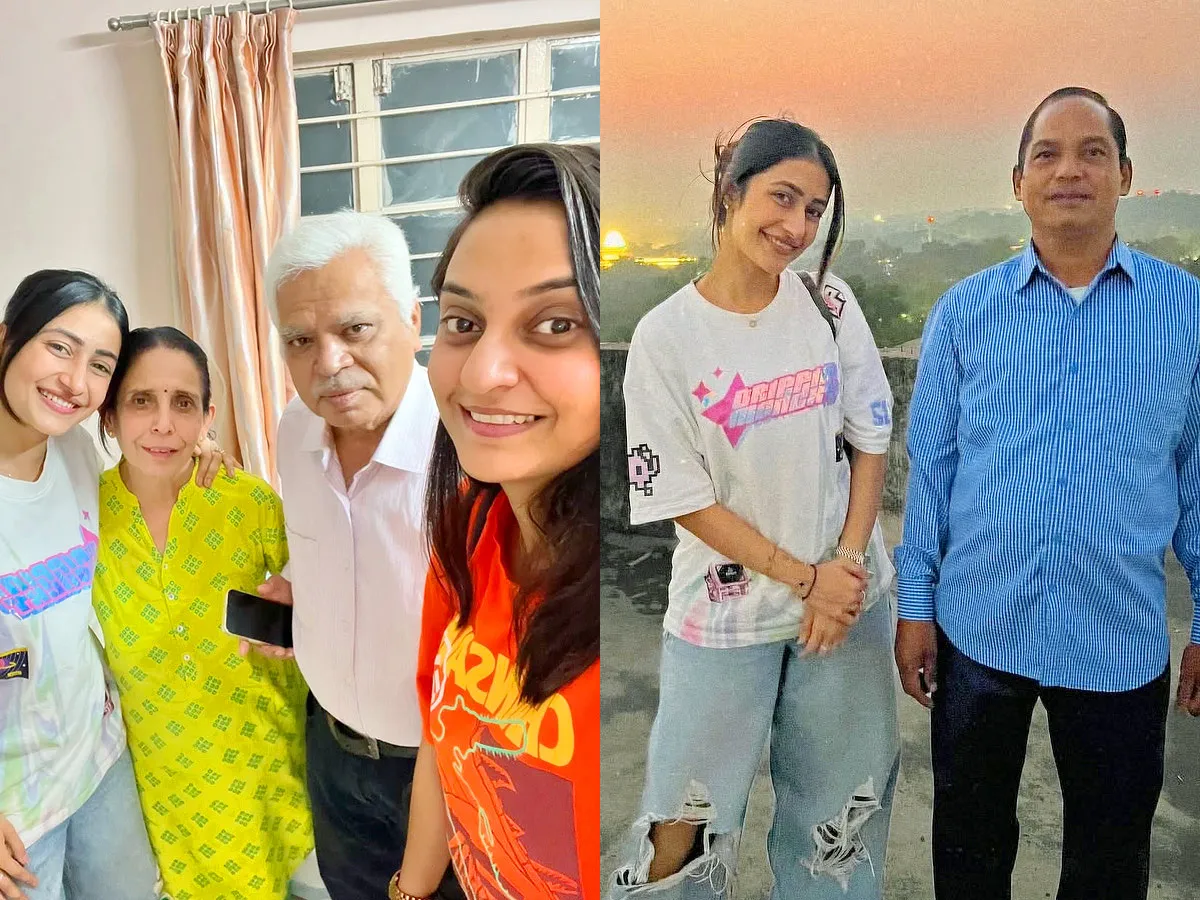 Dhanashree Verma Visits Grandparents In Nagpur Photos