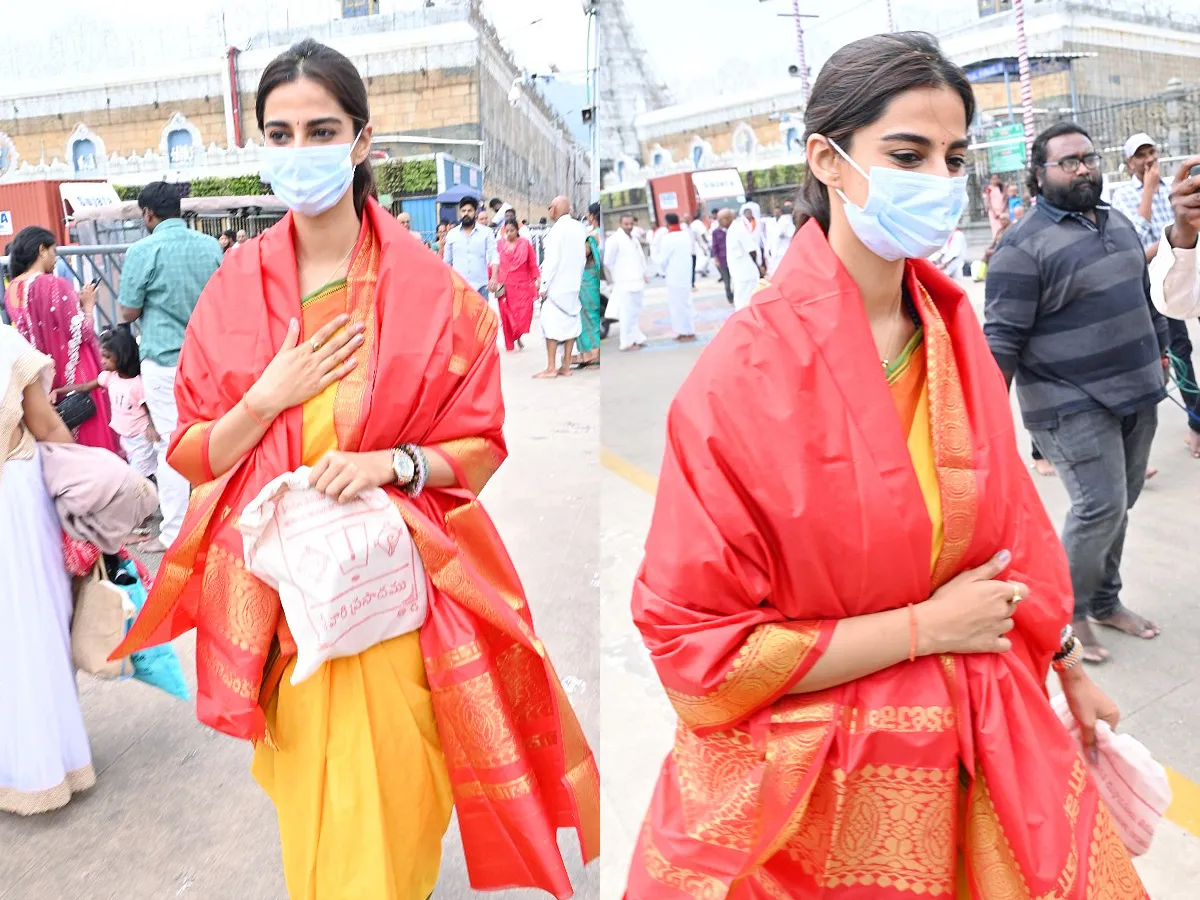 Actress Meenakshi Chaudhary Visits Tirumala