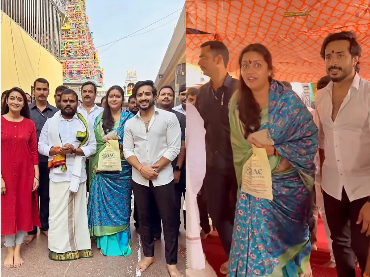 Renu desai, Anchor Ravi visit vijayawada kanaka durgamma temple Photos