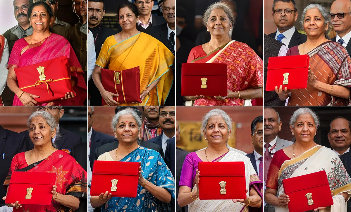 Union Finance Minister Nirmala Sitharaman photohraph Union Budget 2025