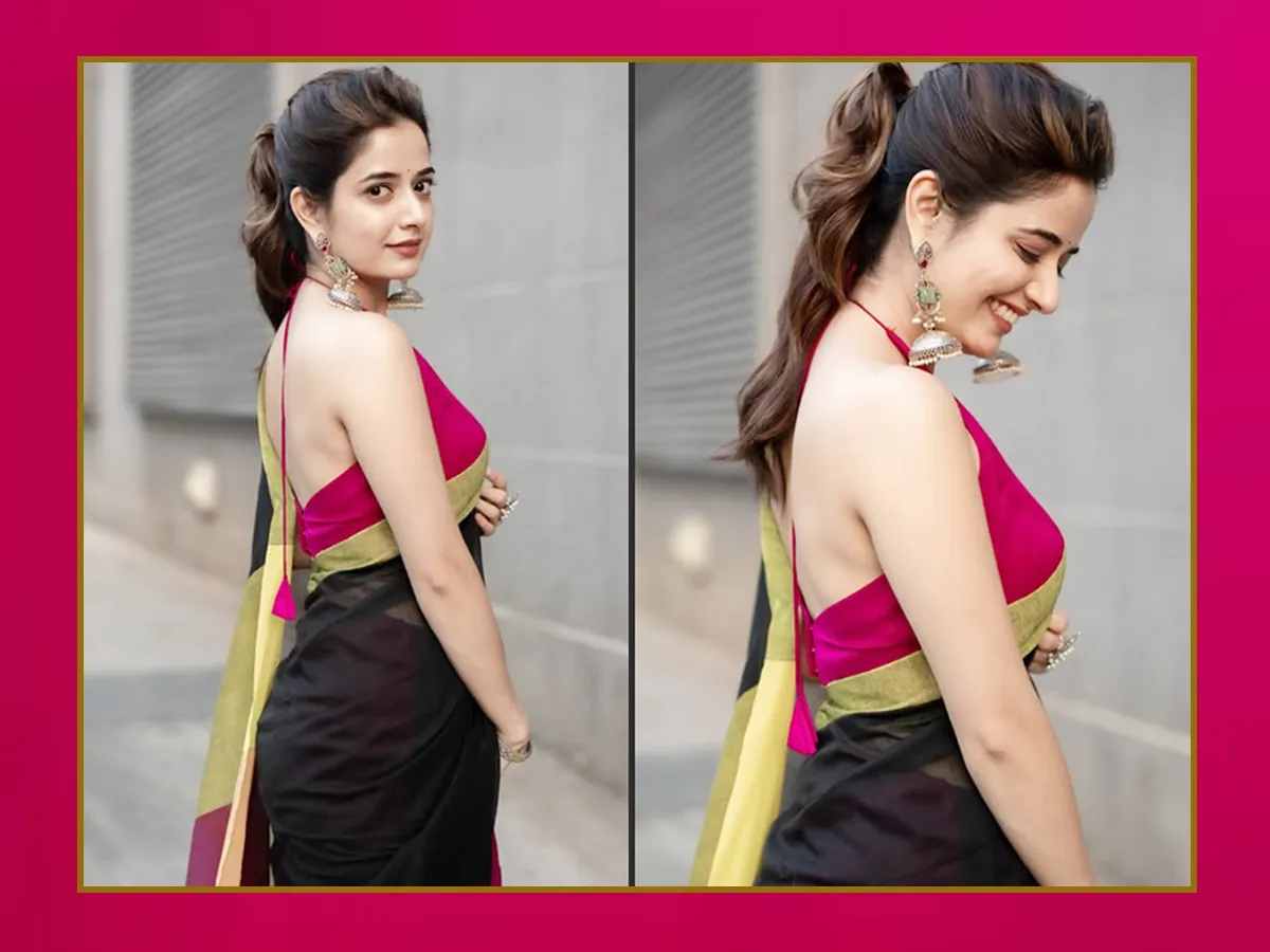 Ashika Ranganath Radiant Beauty In saree looks 