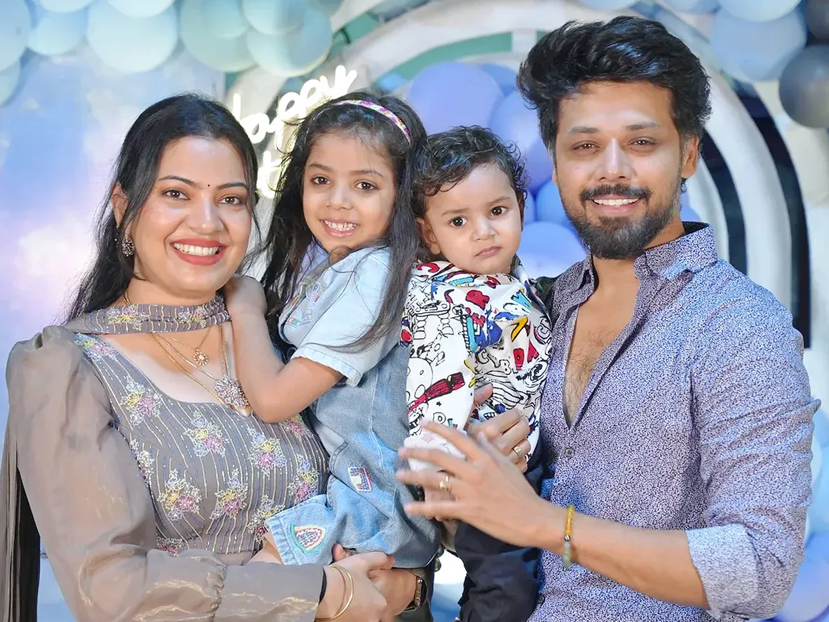 Singer Geetha Madhuri son 1st birthday celebrations Photos