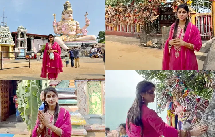 Bigg Boss Fame Sonia Akula Visits Shankari Devi Shakthi Peetham, At Srilanka Photos