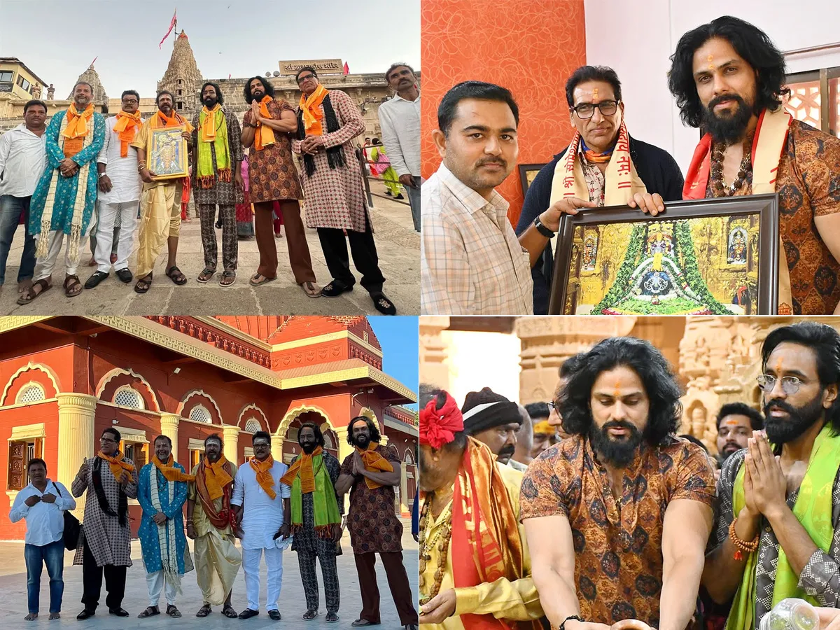 Kannappa Team Visits Maha Yatra of 12 Jyotirlingas before the Movie Release Photos