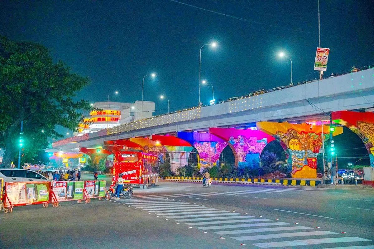 54 crore already spent on flyover paintings and junction photos