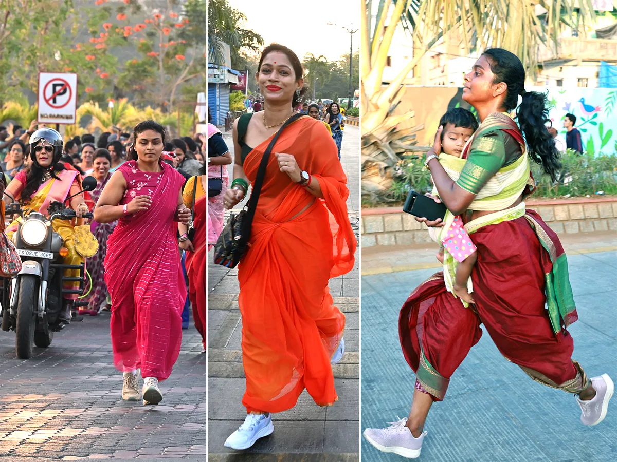 Taneira Saree Run Hyderabad 2025 Photos