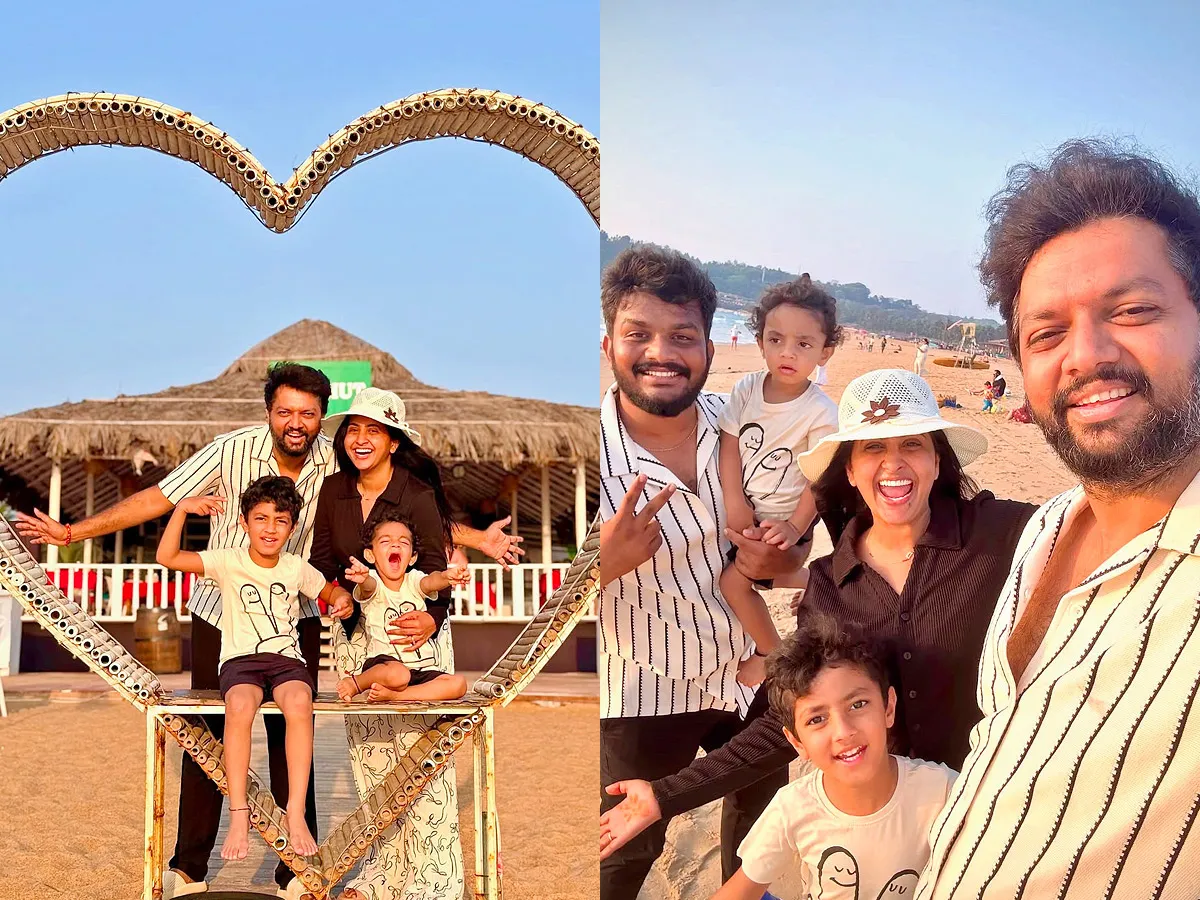 Anchor Lasya enjoying her vacation with family in Goa Photos