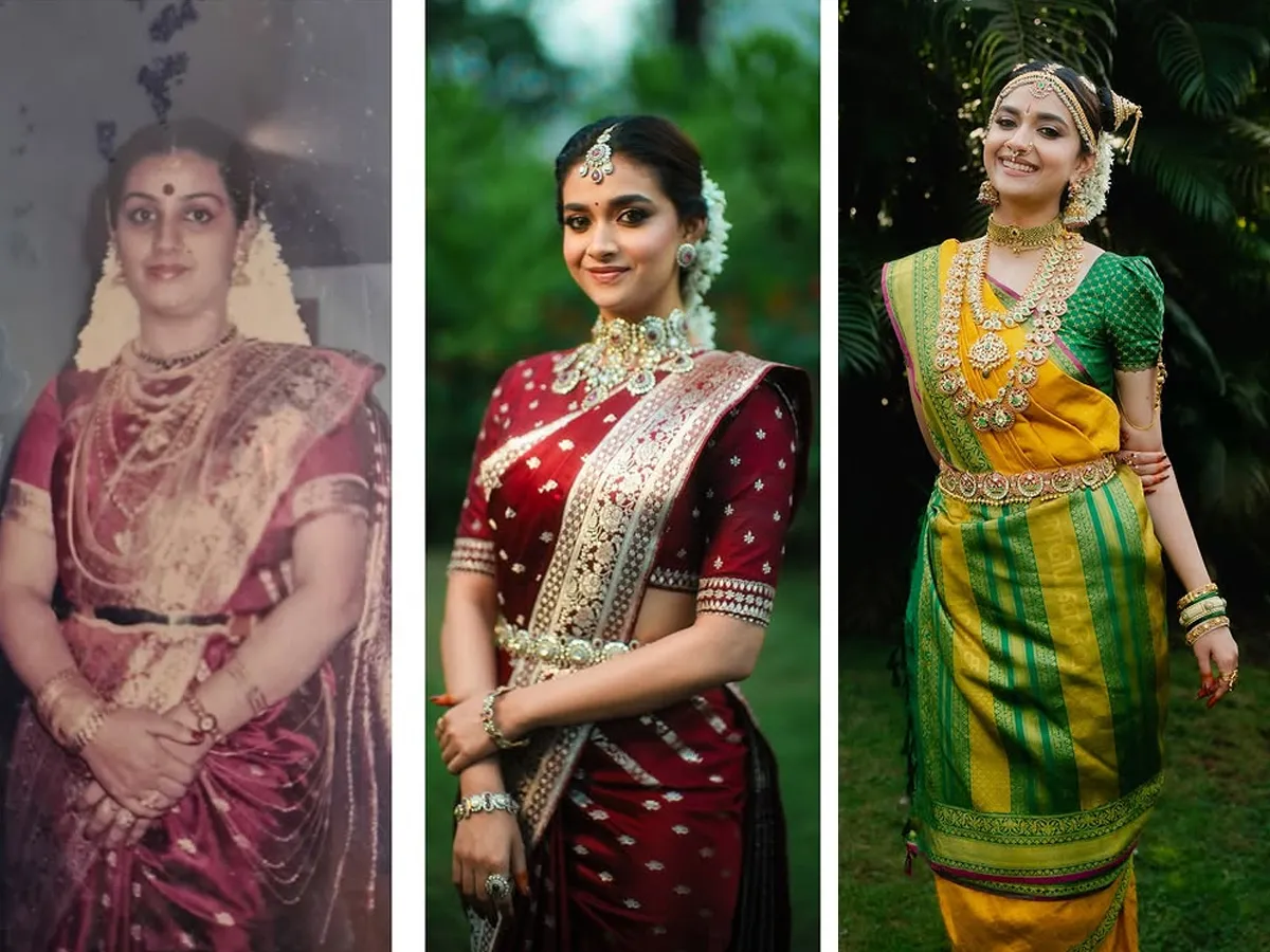 Keerthy Suresh looks stunning in her bridal saree