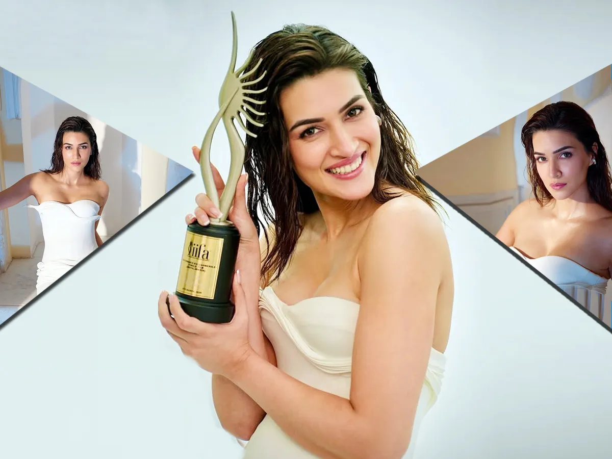 Tollywood beauty kritisanon in joy after receiving IIFA award