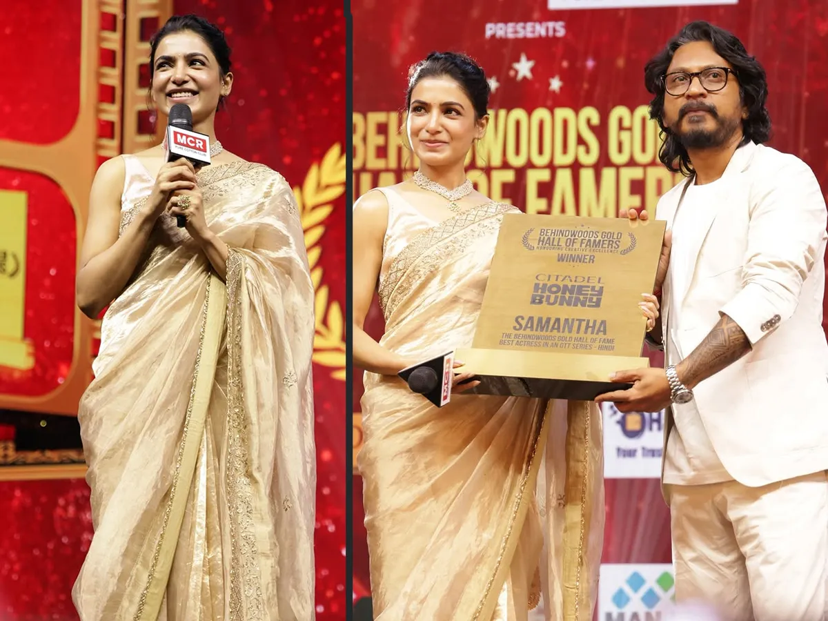 Samantha who completed 15 years also won an award