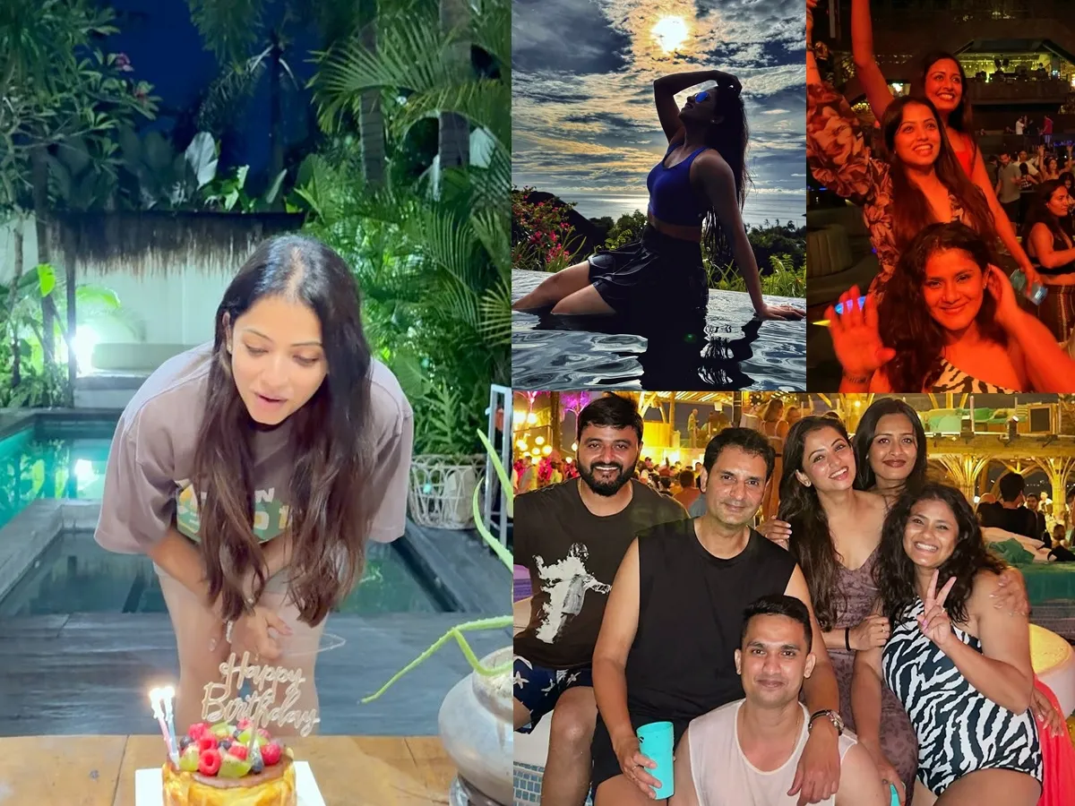 Serial beauty Navyaswamy's birthday celebrations in Bali 