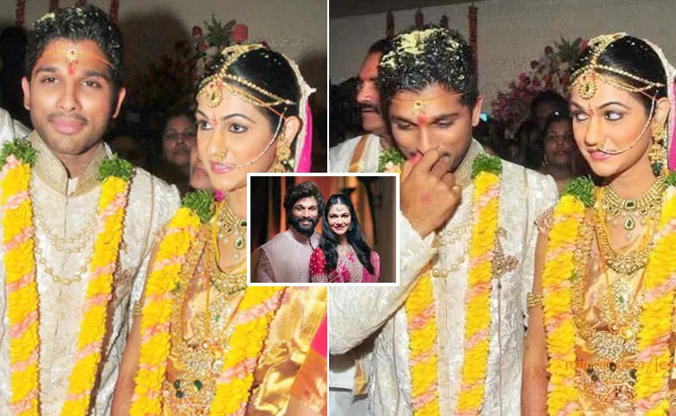 Allu Arjun And Sneha Reddys Most Lovable Moments On Their Wedding Anniversary Photos